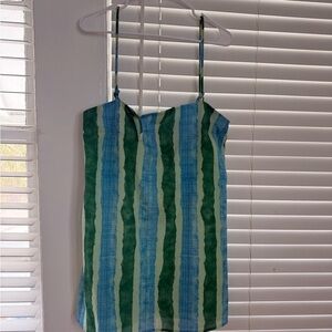 Striped Green and Blue dress